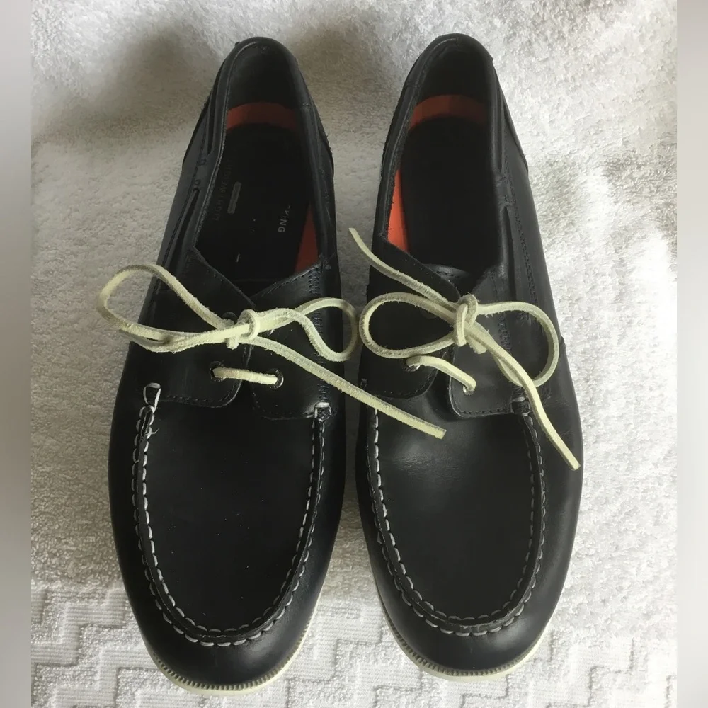 Rockport Navy Boat Shoes